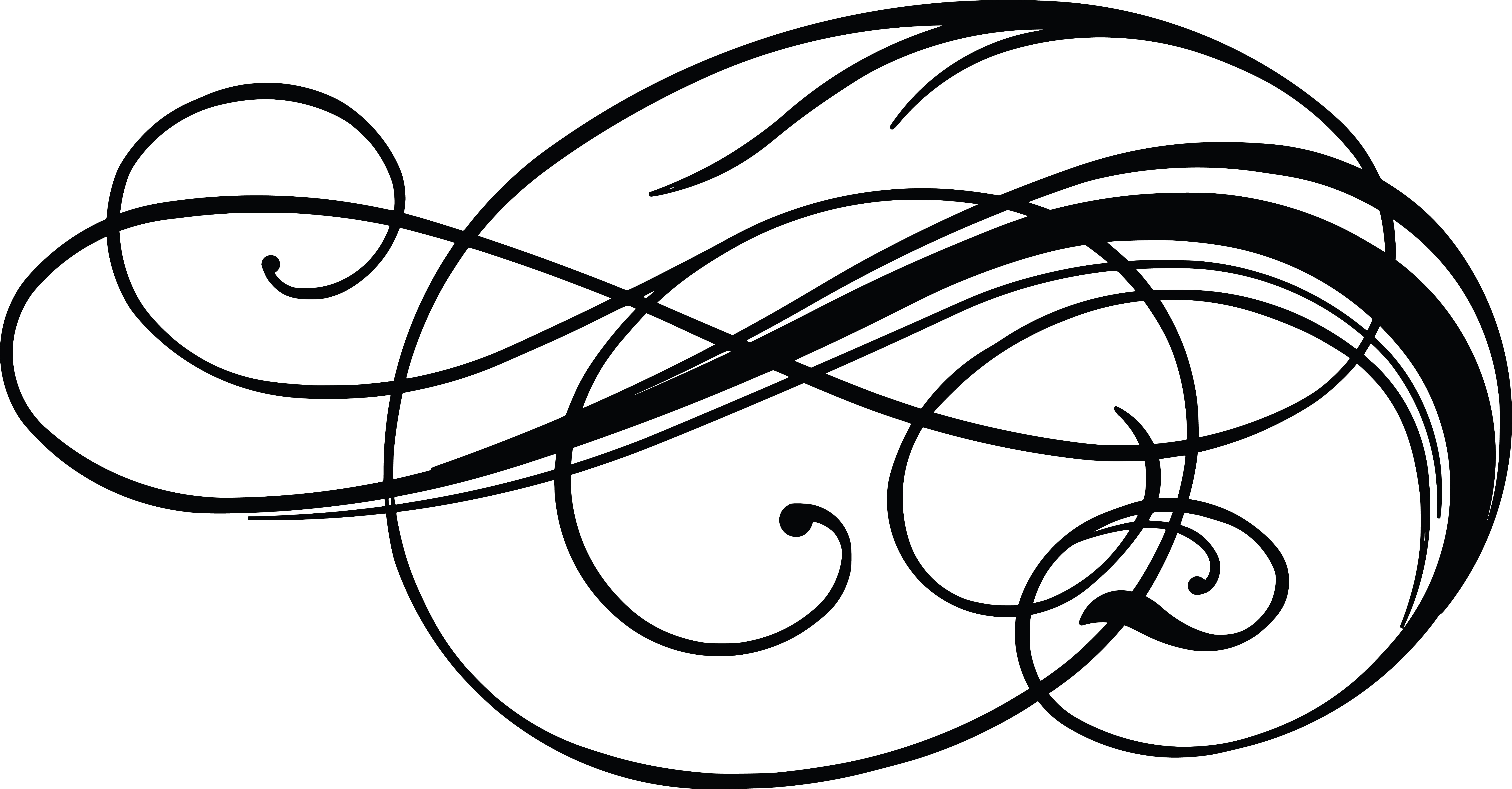 8000x4174 Free Clipart Of A Calligraphy Design