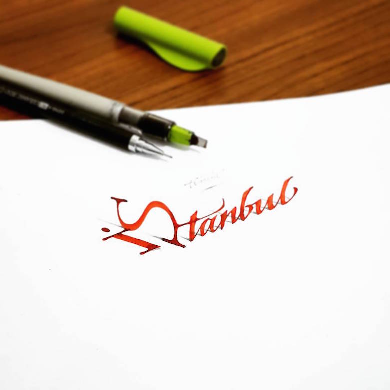 780x780 Beautiful Calligraphic Drawings That Look Like They're Popping