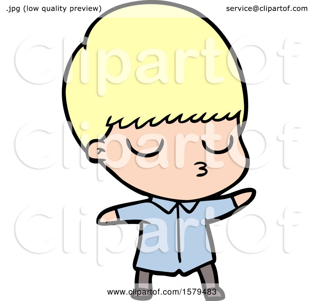 1080x1024 Cartoon Calm Boy