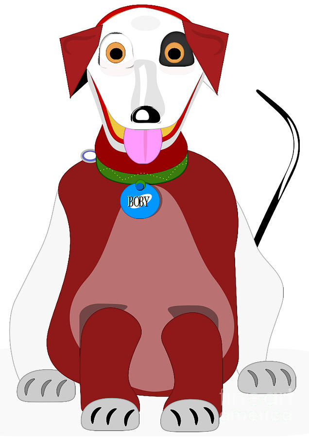 636x900 A Calm Dog Drawing