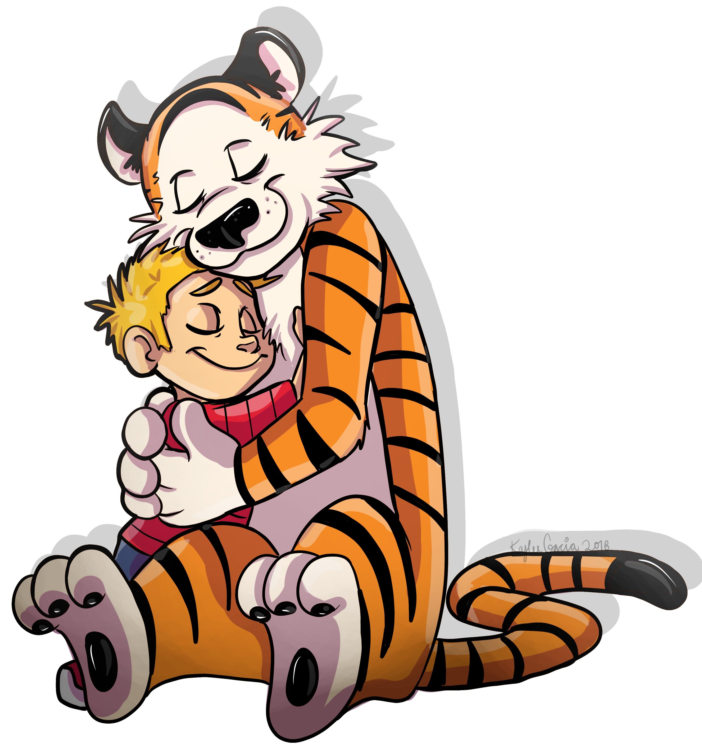 2963x3176 Calvin And Hobbes Drawing