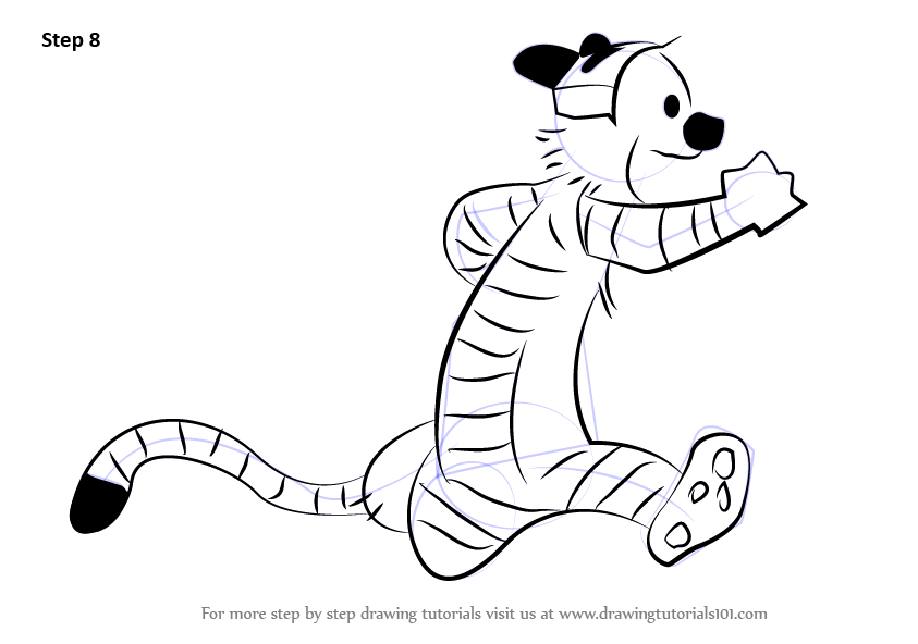 843x592 learn how to draw hobbes from calvin and hobbes