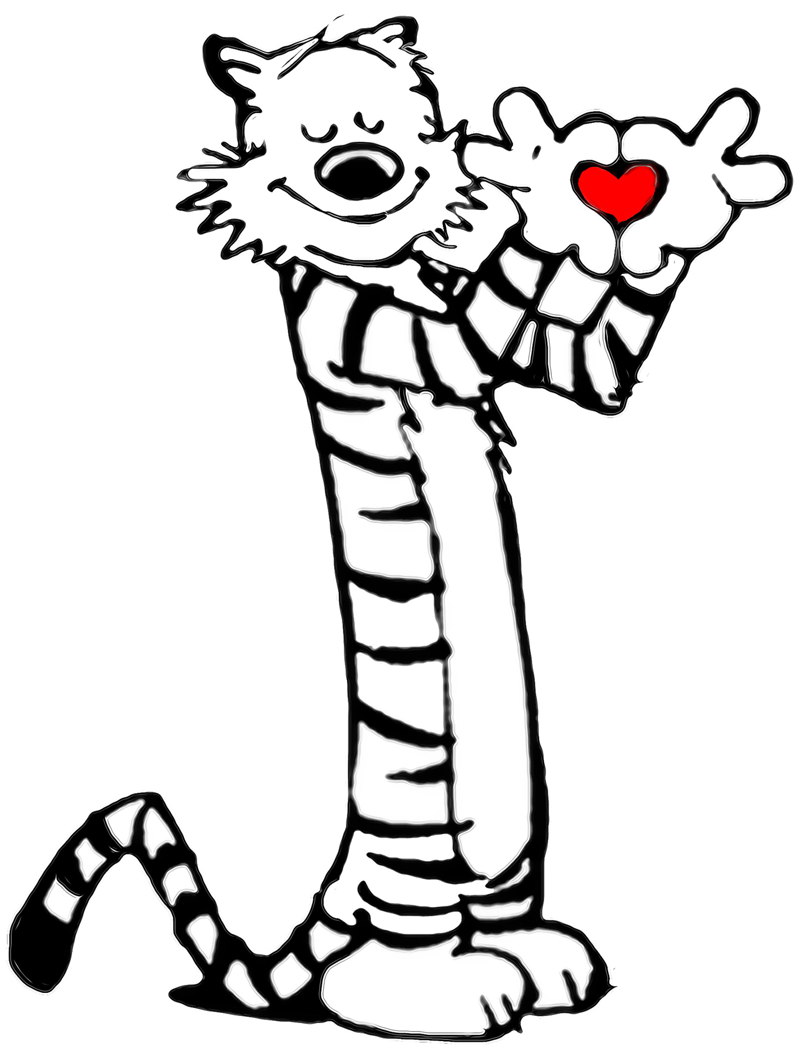 1600x2095 Calvin And Hobbes Drawing