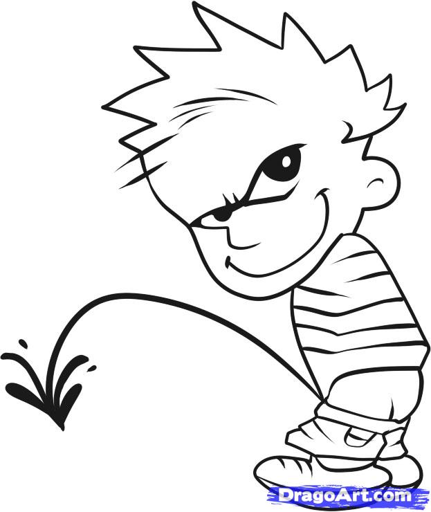 623x740 draw peeing calvin, step