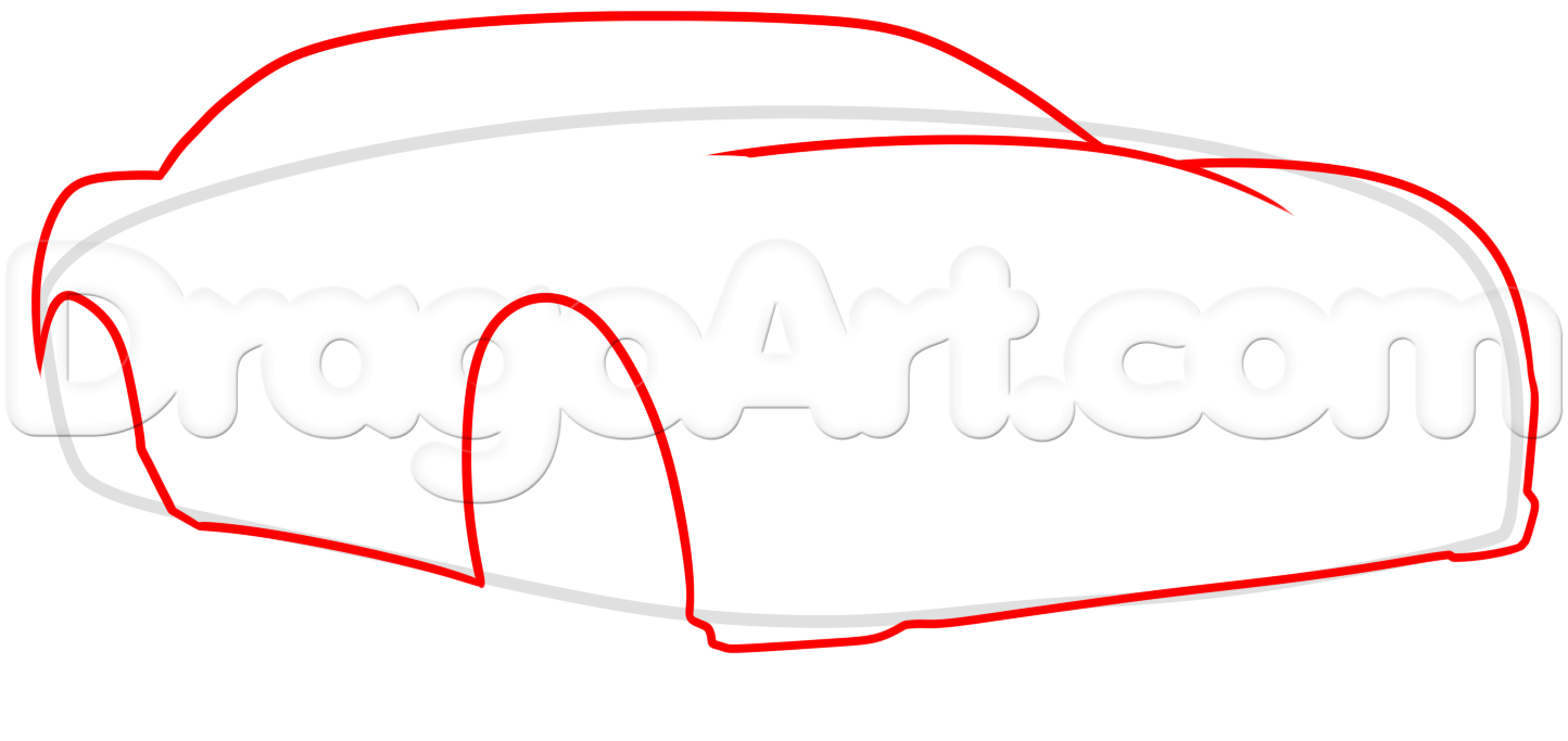 1444x683 Draw A Yellow Camaro, Step