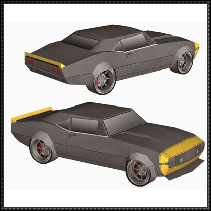 416x416 Chevrolet Camaro Papercrafts