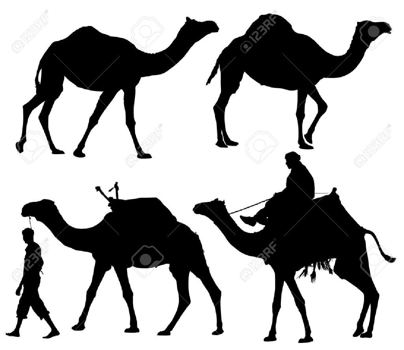 1300x1126 Camel Caravan Clipart