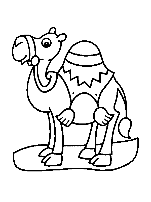 600x800 Camel Cartoon Coloring