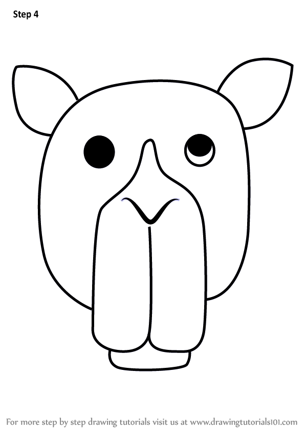 598x844 Learn How To Draw A Camel Face For Kids