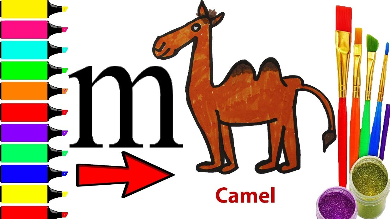 1280x720 Turn Letter M Into A Camel! Fun With Alphabets Drawing