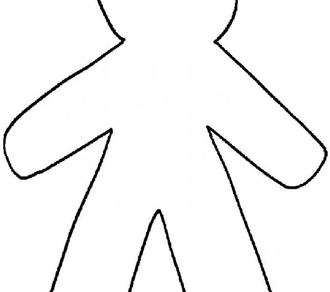 678x600 outline pictures for kids body outline images body outline kids