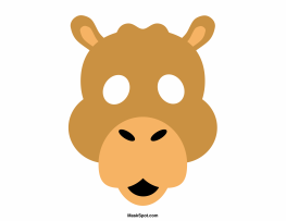 263x203 Printable Camel Mask
