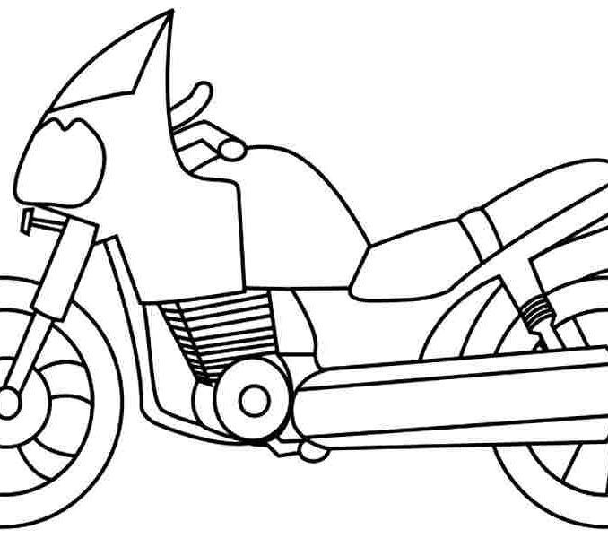 678x600 motorcycle drawing for kids mighty motorcycle coloring