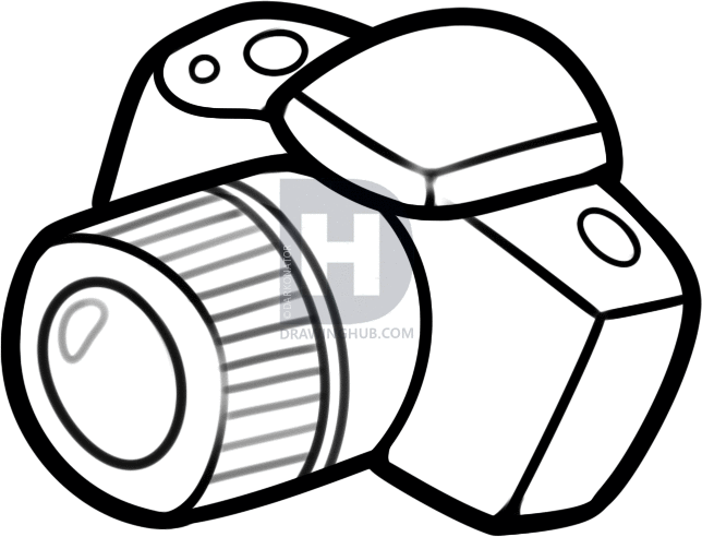 644x492 How To Draw A Camera, Step