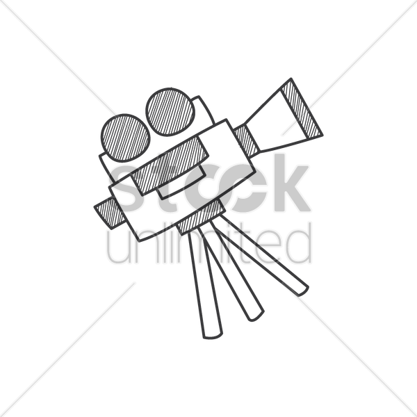 600x600 Film Camera Vector Image