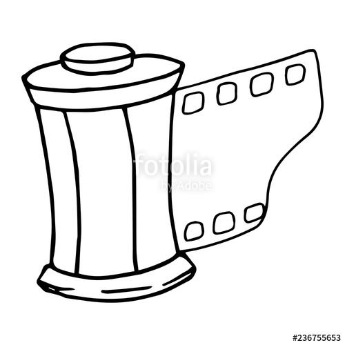 500x500 Photo Film Icon Vector Illustration Of Photographic Film Hand