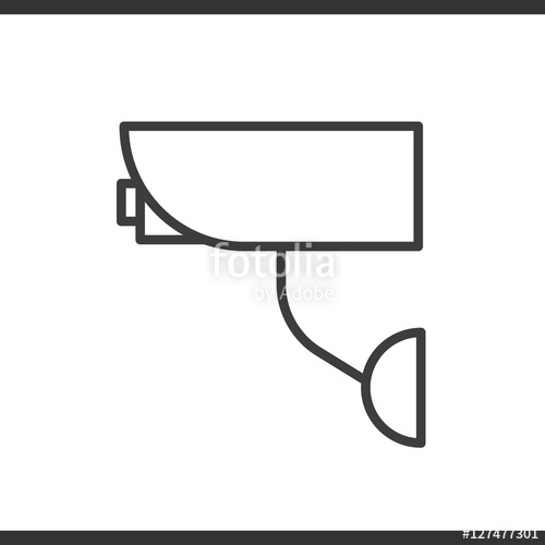 500x500 Camera Linear Icon Thin Line Illustration Vector Isolated