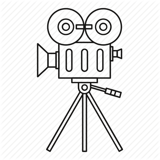 512x512 Drawing Movie Outline Transparent Png Clipart Free Download