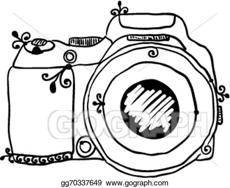 450x369 Clipart Camera Drawn