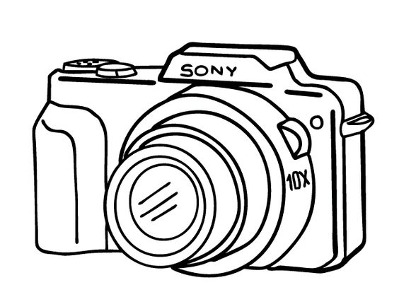 564x420 Photo Camera Clipart Camera Sketch