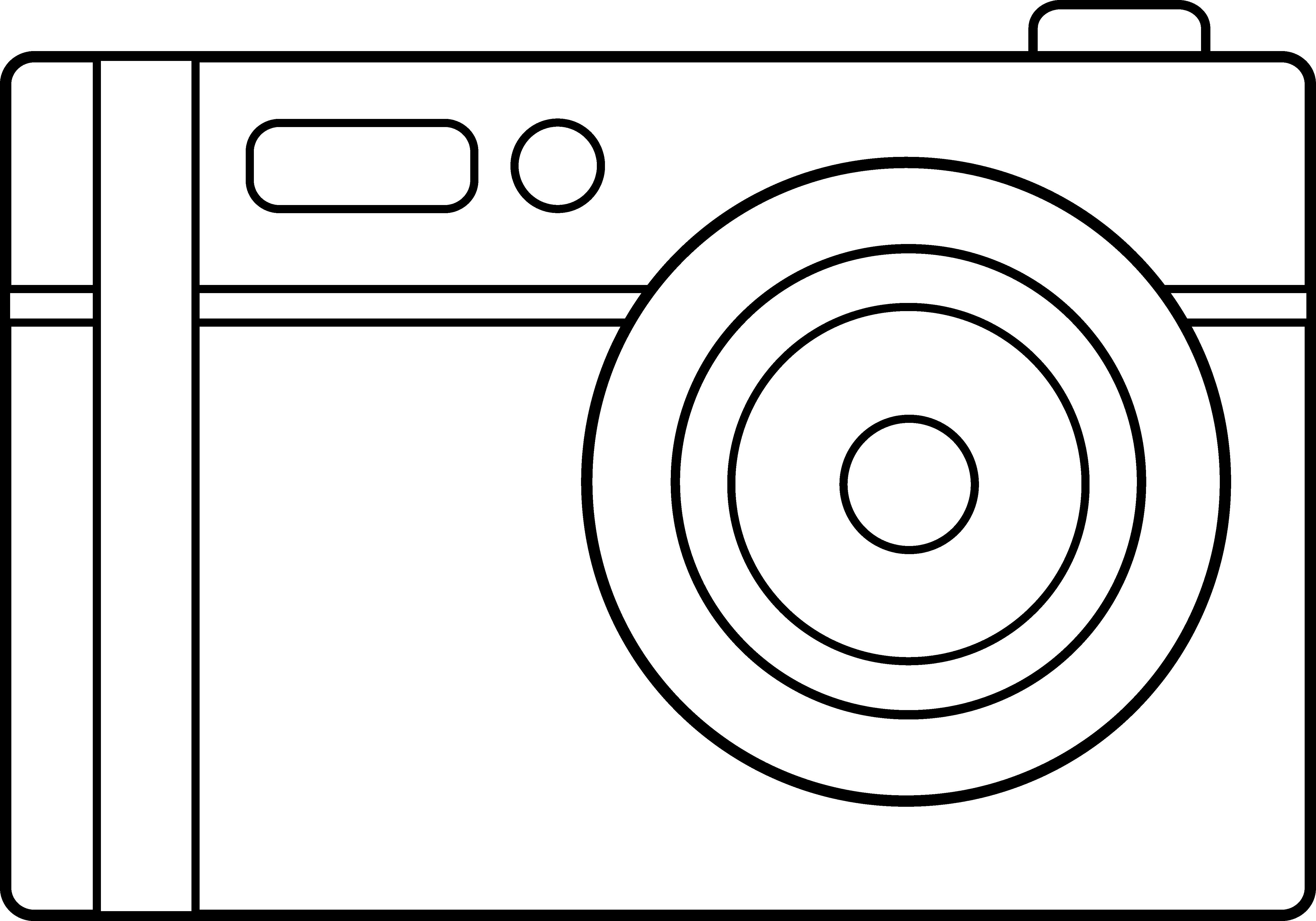 Camera Outline Drawing