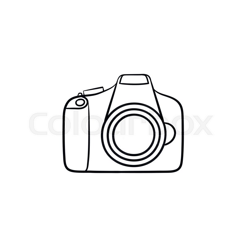 800x800 Camera Hand Drawn Outline Doodle Icon Stock Vector Colourbox