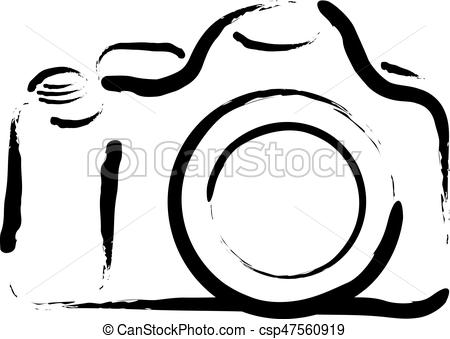 450x339 Camera Outline Drawing