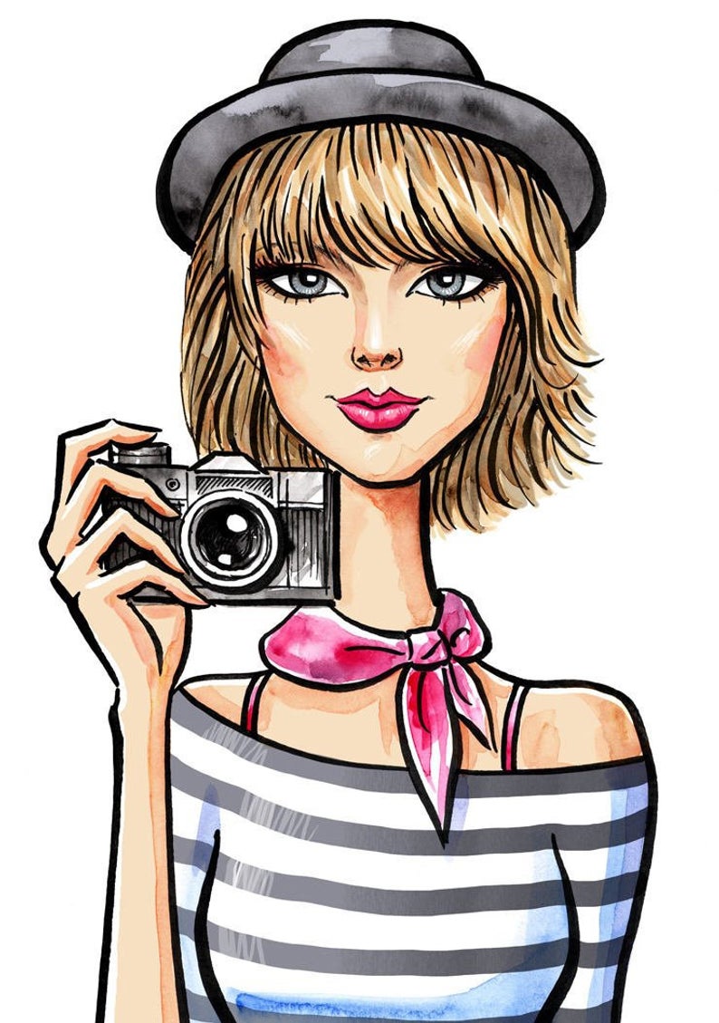 794x1129 Custom Fashion Illustration Fashion Portrait From Photo Etsy