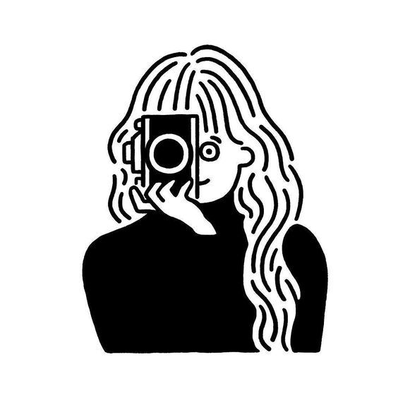 564x564 Simple Line Team Portrait Idea Illustration