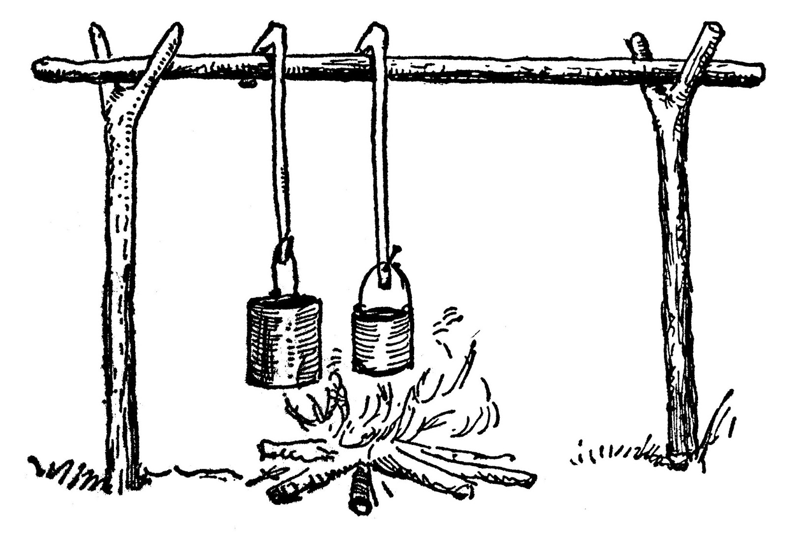 1600x1084 Digital Stamp Design Camping Clipart Royalty Free Camp Fire