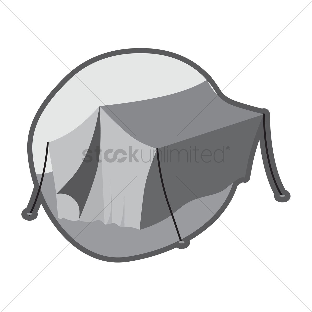 1300x1300 Free Camping Tent Vector Image