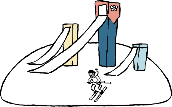 577x359 the urban painter calgary drawing kid skier at canada olympic park