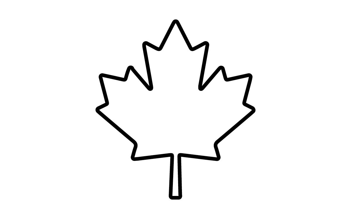 1200x750 Canadian Maple Leaf Coloring