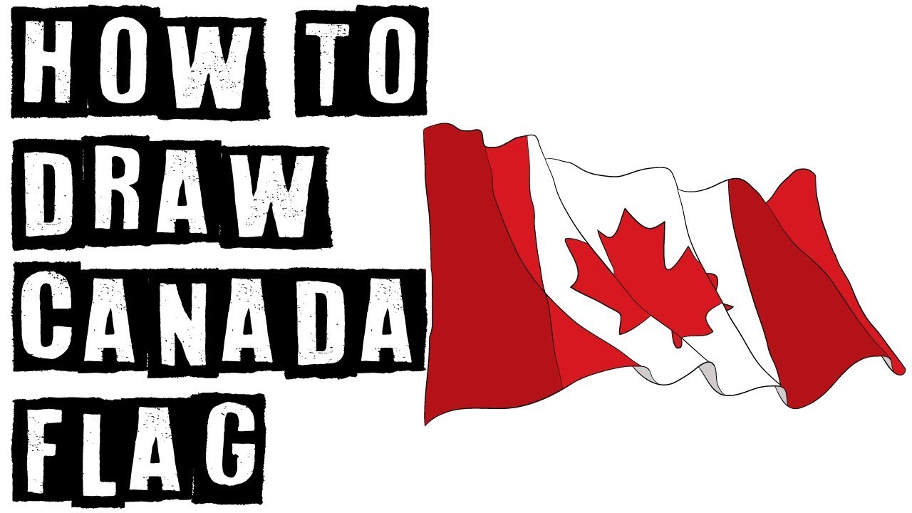 1280x720 how to draw canadian flag leaf coloring pages speed drawing expert