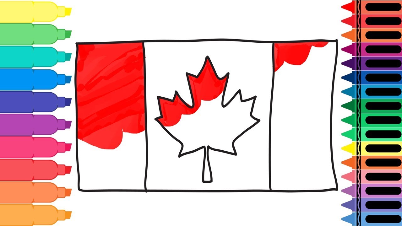1280x720 How To Draw The Canadian Flag