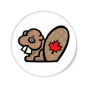 307x307 Canadian Beaver Stickers Zazzle Ca