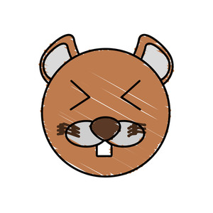 300x300 Beaver Flat Royalty Free Vectors