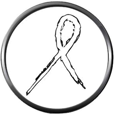 395x395 Sketch Art Lung Cancer White Ribbon Support Awareness