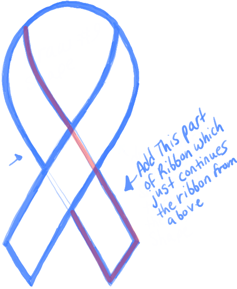 475x579 How To Draw Awareness Ribbons For Causes Such As Breast Cancer