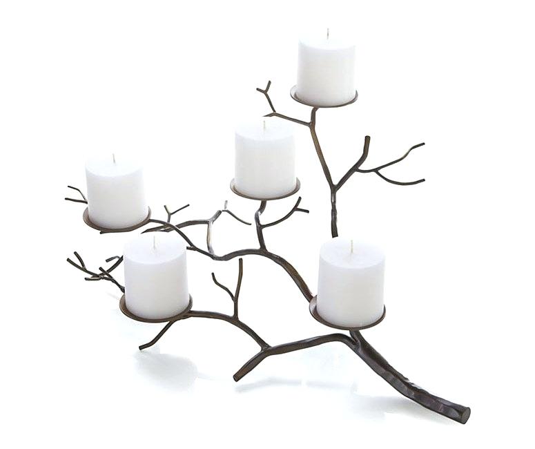 775x650 Branch Candle Holder Silver Wall Large Tree