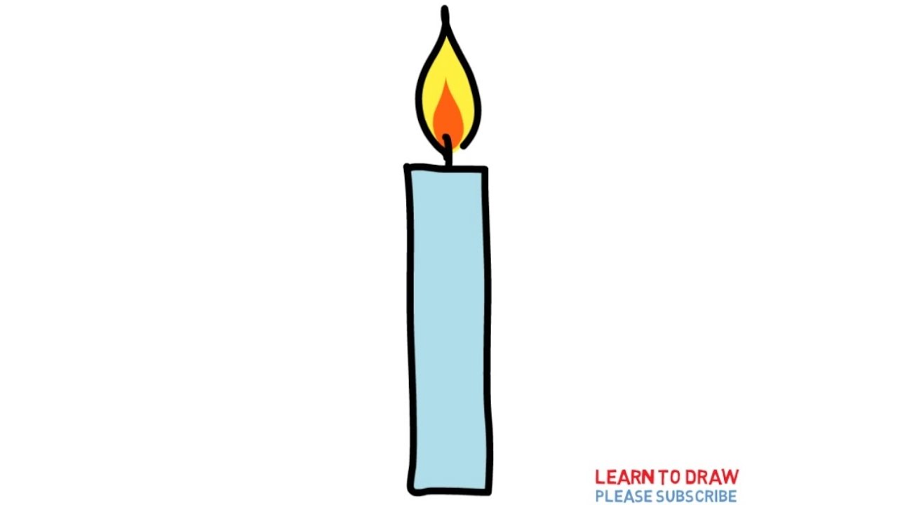 1280x720 Easy Step For Kids How To Draw A Candle