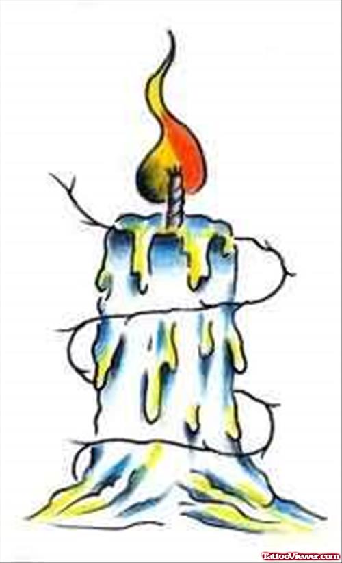 500x822 Candle Flame Tattoo Sample Tattoo