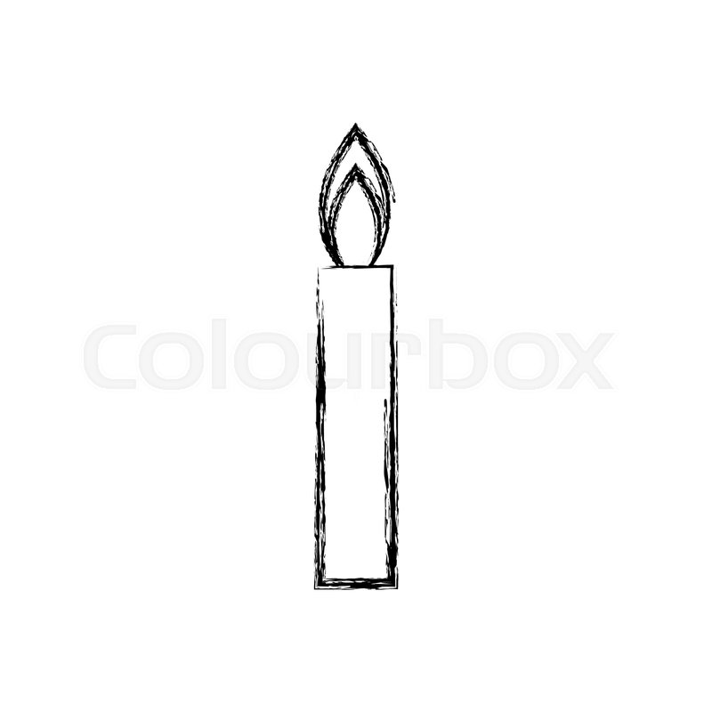 800x800 Candle Flame Light Abstract Decoration Stock Vector Colourbox