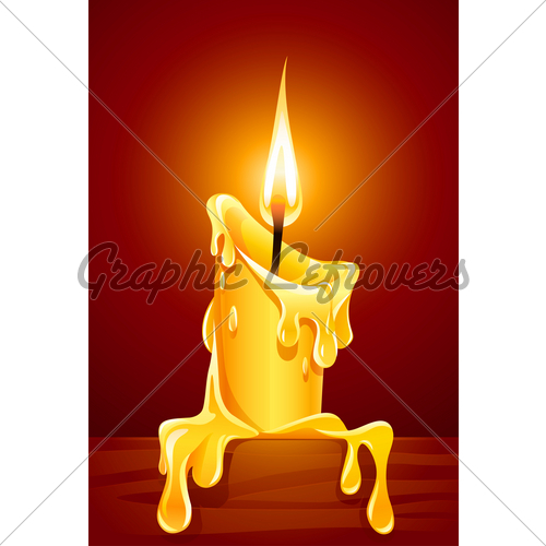500x500 Flame Of Burning Candle With Dripping Wax Gl Stock Images