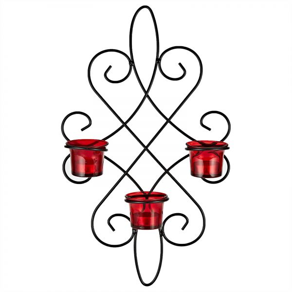 600x600 Harmony Glass Candle Holder With Metal Hanger