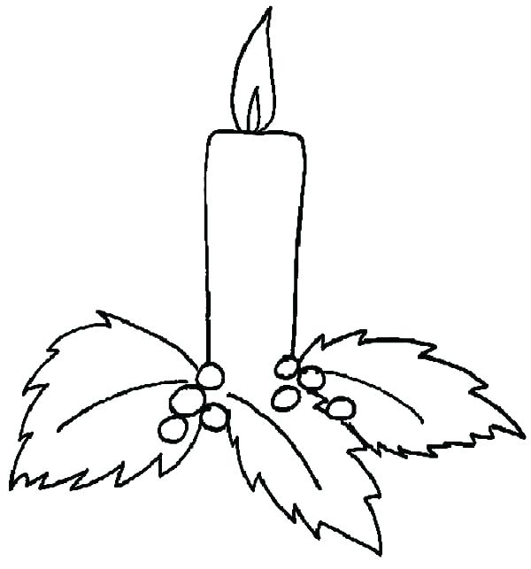 600x643 Coloring Pages Of Candles Birthday Candle