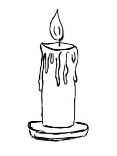 236x314 New Baptism Candle Coloring Pages