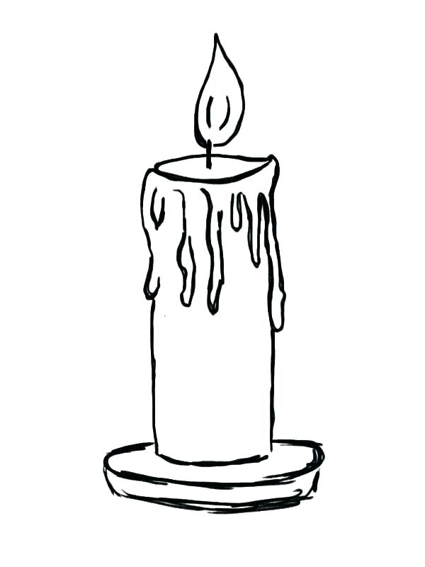 600x800 Candle Coloring Pages Candle Coloring Sheet Free Printable