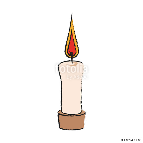 500x500 Candle Flame Isolated Icon Vector Illustration Graphic Design
