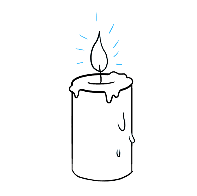 680x678 How To Draw A Candle